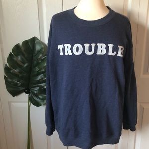 Aerie Trouble Crewneck Sweatshirt